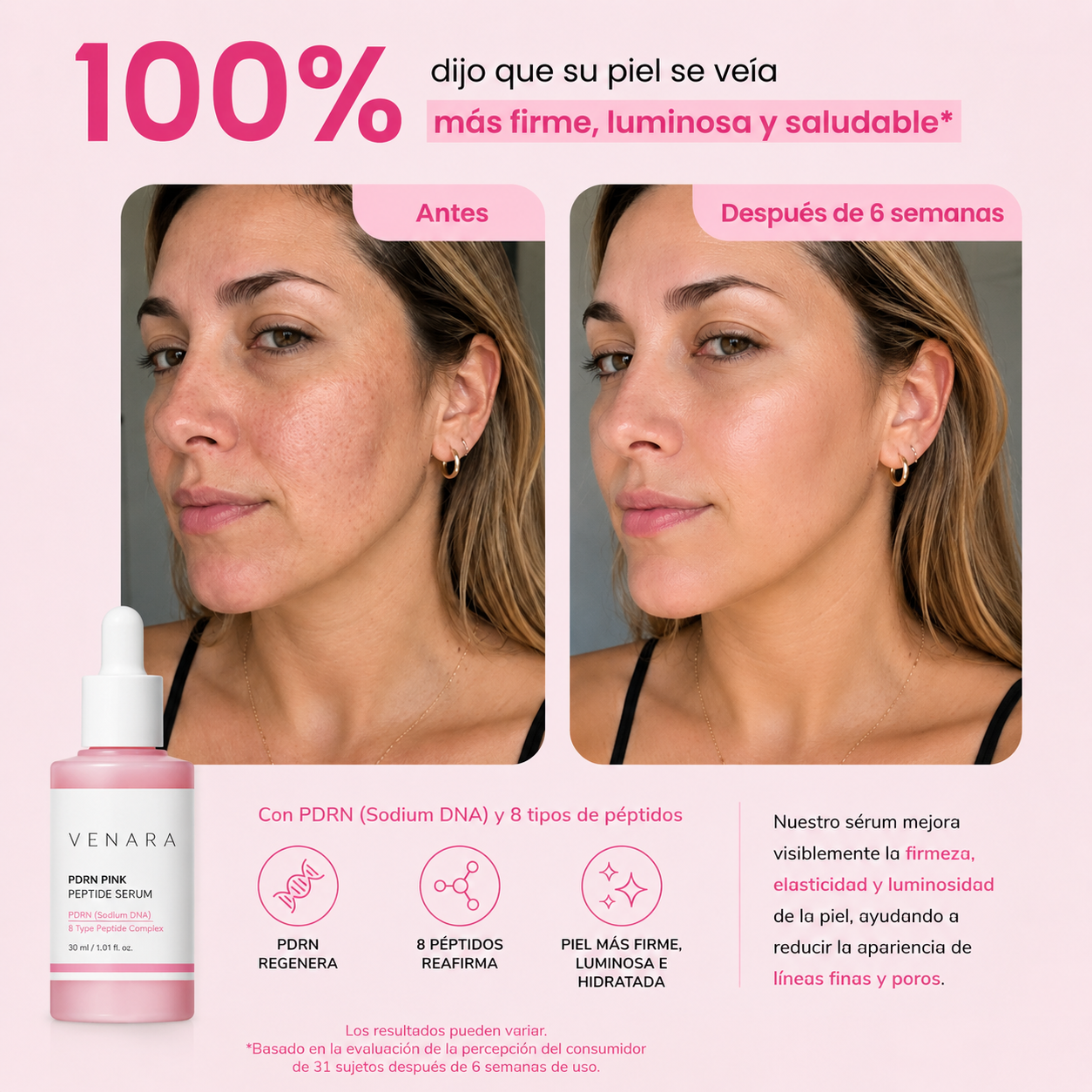 PDRN Pink Peptide Serum VENARA